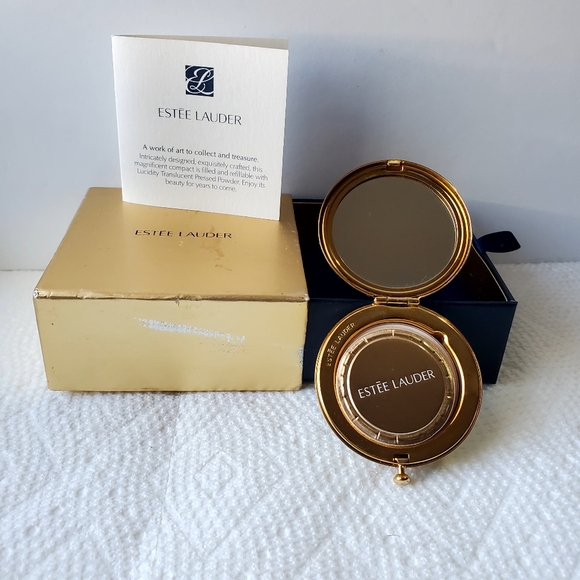 Estee Lauder AFTER HOURS SLIM Perfecting Pressed Powder Compact #01 Translucent - Picture 7 of 8